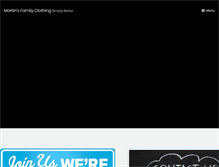 Tablet Screenshot of martinsfc.com